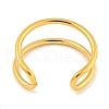 Ion Plating(IP) 304 Stainless Steel Hollow Open Cuff Ring for Women RJEW-A043-12G-3