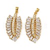 Rack Plating Brass Clear Cubic Zirconia Pendants KK-L236-04A-G-1