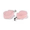 Natural Rose Quartz Pendants G-A203-02E-P-2