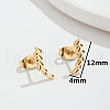304 Stainless Steel Asymmetrical Earrings EJEW-PW0002-03H-G-1