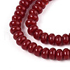 Opaque Spray Painted Glass Beads GLAA-ZX008-4mm-18O-3