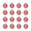 Golden Plated Alloy Enamel Charms ENAM-S118-08Y-2