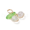Cherry Glass Pendants PALLOY-JF03470-06-3