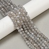 Natural Grey Moonstone Beads Strands G-G206-A01-6mm-1
