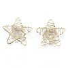 Eco-Friendly Iron Pendants IFIN-R245-06-NR-1
