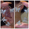 Alloy Rhinestone Cuff Earrings FS-WGFB378-05-1