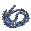 Natural Lapis Lazuli Star Beads Strands G-Z080-A05-3