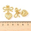 Brass Dangle Stud Earrings EJEW-Z119-01G-3