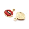 Alloy Enamel Pendants ENAM-K069-04G-02-2