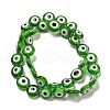 Handmade Evil Eyes Lampwork Beads Strands LAMP-H001-11B-03-2