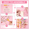   1Pc Arch/Cat Shape Wood Wall Mounted Jewelry Organizer DIY-PH0022-99B-3
