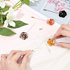 Fingerinspire 4Pcs 4 Colors Alloy Flower Lapel Pins JEWB-FG0001-07-3