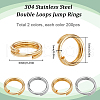 SUNNYCLUE 2 Colors 304 Stainless Steel Split Rings STAS-SC0009-25D-2