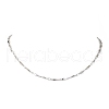 304 Stainless Steel Oval link Chain Necklaces NJEW-JN04745-1