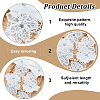 Double Layer Polyester Flower Lace Ribbons DIY-WH0656-60A-6