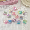 UV Plating Imitation Jelly Acrylic Beads OACR-N138-28-1