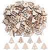 SUNNYCLUE 4Sets Wood Pendant Decorations WOOD-SC0001-90A-1