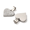 201 Stainless Steel Clay Pendants STAS-R166-02C-P-2