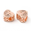 Rack Plating Alloy Rhinestone European Beads PALLOY-P289-53RG-3