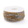Two Tone 304 Stainless Steel Cable Chains CHS-B001-14-2