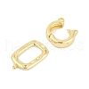 Brass Fold Over Clasps KK-M311-05G-2