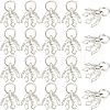 SUPERFINDINGS 80Pcs Flower Rack Plating Brass Filigree Bead Cap Pendant Bails KK-FH0003-48-1