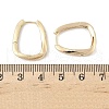 Rectangle Brass Hoop Earrings EJEW-D320-24G-5