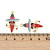 Cinco De Mayo Theme Alloy Enamel Pendants ENAM-V001-05A-G-3