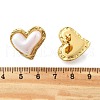 201 Stainless Steel Heart Stud Earrings EJEW-P304-03G-5