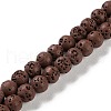 Synthetic Lava Rock Dyed Beads Strands G-H311-08A-02-1