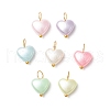 Imitation Pearl Acrylic Pendants PALLOY-JF03914-2