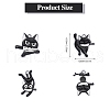 20Pcs 4 Style Alloy Enamel Pendants ENAM-SZ0004-32-2