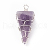 Natural & Synthetic Gemstone Pendants PALLOY-JF01470-2