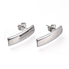 Non-Tarnish 304 Stainless Steel Stud Earring Findings STAS-L232-109P-1