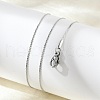 Non-Tarnish 304 Stainless Steel Serpentine Chain Necklace for Men Women NJEW-G076-01B-P-3