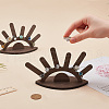 FINGERINSPIRE 2Pcs Sun Rise Shaped Wooden Ring Display Stands RDIS-FG0001-27-3