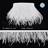 AHADERMAKER 2 Yards Fashion Ostrich Feather Cloth Strand Costume Accessories FIND-GA0003-68A-2