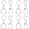 SUNNYCLUE 6Pcs 925 Sterling Silver Pendants Bails STER-SC0001-31-1