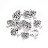 Tree Tibetan Style Alloy Pendants TIBEP-R338-24AS-RS-2