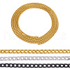 Yilisi 6M 3 Colors Oxidated Aluminium Twisted Chains CHA-YS0001-03-9