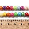 Synthetic Turquoise Beads Strands G-B140-A01-6mm-4