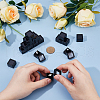 Acrylic Square Loose Diamond Box with Visible Window CON-WH0088-76A-02-3