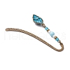 Zinc Alloy Hook Bookmark AJEW-JK00378-5