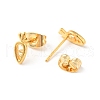 304 Stainless Steel Tiny Carrot Stud Earrings with 316 Stainless Steel Pins for Women EJEW-J043-03G-2