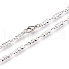 Tarnish Resistant 304 Stainless Steel Link Necklaces NJEW-G313-06P-2