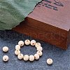 Round Unfinished Wood Beads WOOD-PH0008-14-4