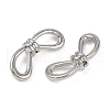 Alloy Bowknot Beads FIND-M079-02P-2