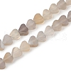 Natural Grey Agate Beads Strands G-U021-A01-01-2