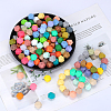 Hexagonal Silicone Focal Beads SI-JX0020A-17-3