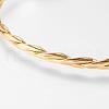 Brass Twisted Cuff Bangle BJEW-P168-F02-2